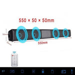 20W 電視音響條 藍牙喇叭 FM 收音機 家庭劇院系統 便攜無線低音炮 重低音 MP3 音樂音箱 適用小米
