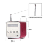 便攜式喇叭附 FM 迷你多功能收音機 USB 筆記型電腦喇叭，支援電視手機 SD/TF 卡 MP3 音樂播放器