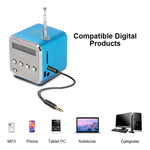 便攜式喇叭附 FM 迷你多功能收音機 USB 筆記型電腦喇叭，支援電視手機 SD/TF 卡 MP3 音樂播放器