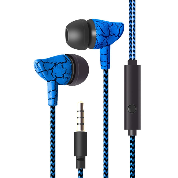 3.5mm 插孔裂紋耳機 有線耳機 超重低音音效 耳塞式帶麥克風，適用於手機、三星、小米 MP3 4
