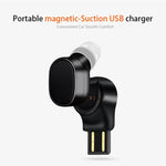 LESIRI X12 藍牙耳機 迷你無線耳機 便攜 USB 磁吸充電耳機 運動耳塞，適用於 iPhone