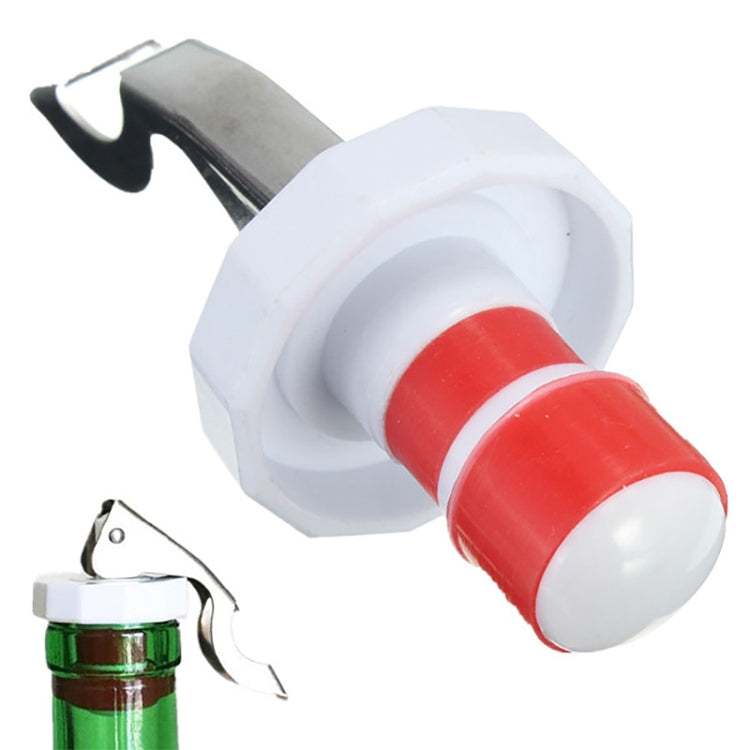 5件套廚房小工具不鏽鋼矽膠酒塞啤酒開瓶器，酒塞開瓶器