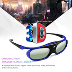 通用電池 DLP 主動快門 3D 眼鏡 96-144Hz，適用於 XGIMI Optoma Acer Viewsonic 家庭劇院投影機 3D 電視