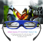 通用電池 DLP 主動快門 3D 眼鏡 96-144Hz，適用於 XGIMI Optoma Acer Viewsonic 家庭劇院投影機 3D 電視