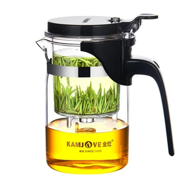 KAMJOVE優雅杯泡泡茶壺辦公花茶壺耐熱玻璃茶具，K-200 400ML，K-201 500ML，K-202 750ML，K-203 600ML，K-204 600ML，K-205 900ML
