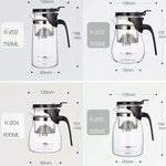 KAMJOVE優雅杯泡泡茶壺辦公花茶壺耐熱玻璃茶具，K-200 400ML，K-201 500ML，K-202 750ML，K-203 600ML，K-204 600ML，K-205 900ML