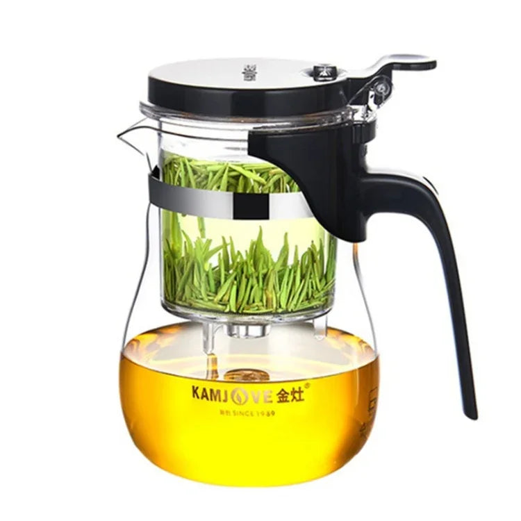 KAMJOVE優雅杯泡泡茶壺辦公花茶壺耐熱玻璃茶具，K-200 400ML，K-201 500ML，K-202 750ML，K-203 600ML，K-204 600ML，K-205 900ML