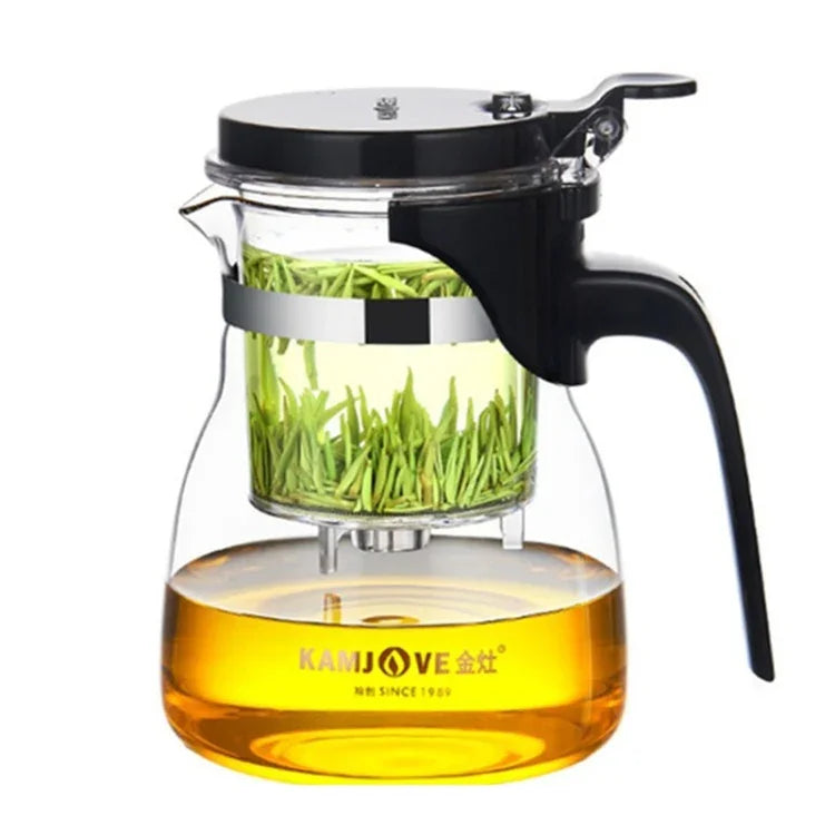 KAMJOVE優雅杯泡泡茶壺辦公花茶壺耐熱玻璃茶具，K-200 400ML，K-201 500ML，K-202 750ML，K-203 600ML，K-204 600ML，K-205 900ML