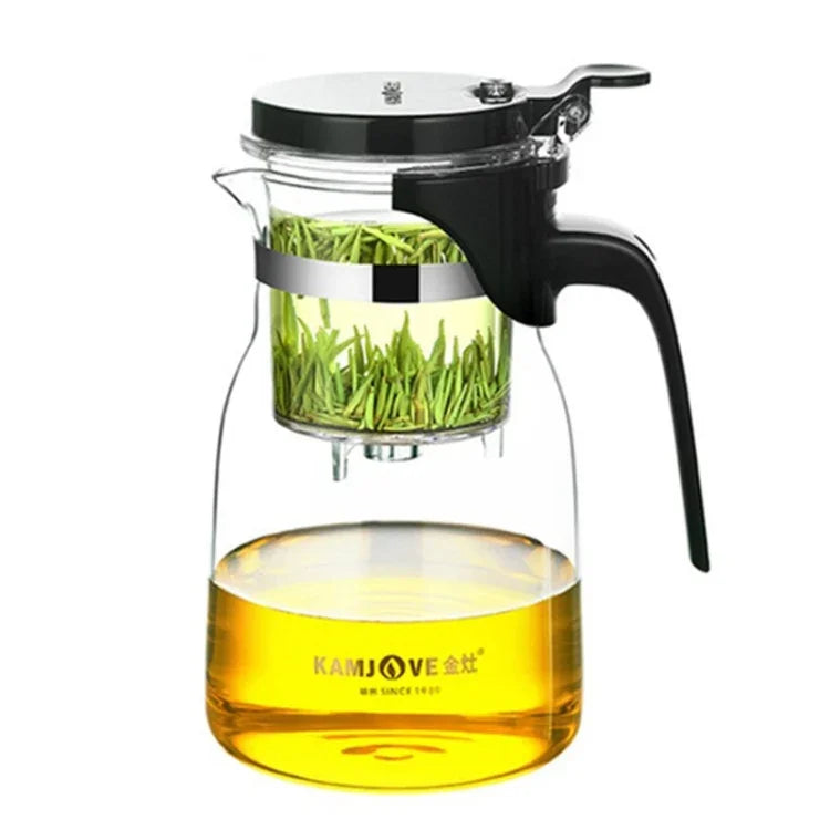 KAMJOVE優雅杯泡泡茶壺辦公花茶壺耐熱玻璃茶具，K-200 400ML，K-201 500ML，K-202 750ML，K-203 600ML，K-204 600ML，K-205 900ML