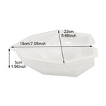 3個裝鑽石愛心DIY蛋糕矽膠模具海綿烘焙工具戚風慕斯甜點模，鑽石愛心形狀