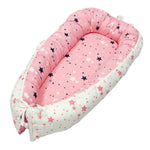 80*50cm 嬰兒床新生兒護理仿生床嬰兒床嬰兒睡眠神器床旅行床護欄