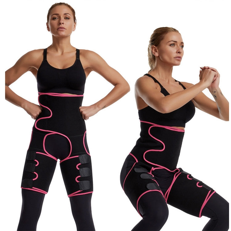 3合1臀帶束腹運動健身可調整一體式腰帶，S/M，L/XL