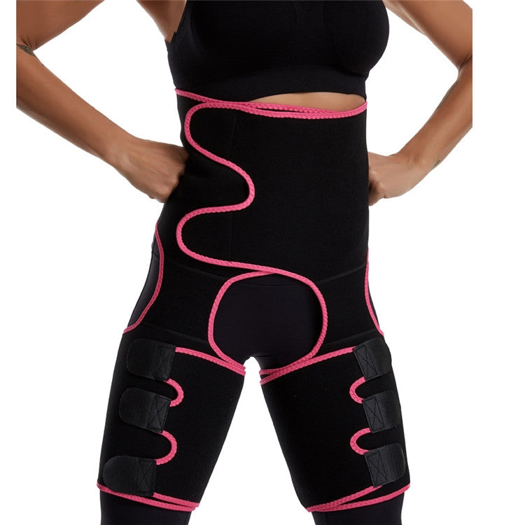 3合1臀帶束腹運動健身可調整一體式腰帶，S/M，L/XL