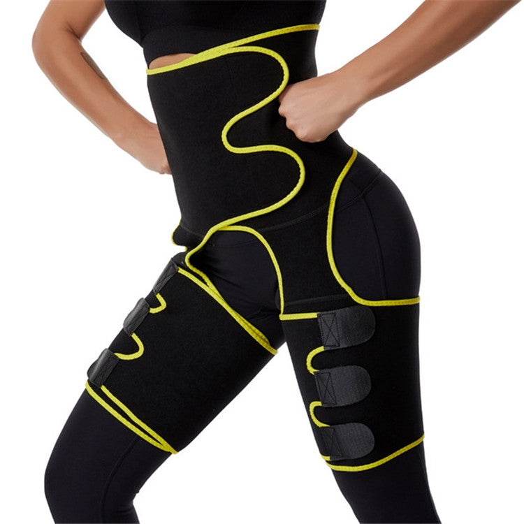 3合1臀帶束腹運動健身可調整一體式腰帶，S/M，L/XL