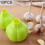 10個裝大蒜去皮器矽膠去皮器創意廚房工具，大蒜去皮器
