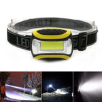 戶外頭燈COB LED頭燈手電筒，3模式頭燈，自行車釣魚燈用前燈手電筒
