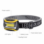 戶外頭燈COB LED頭燈手電筒，3模式頭燈，自行車釣魚燈用前燈手電筒