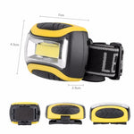 戶外頭燈COB LED頭燈手電筒，3模式頭燈，自行車釣魚燈用前燈手電筒