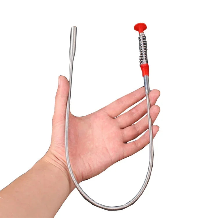 Metal Wire Brush Hand Kitchen Sink Cleaning Hook Sewer Dredging Device, 60cm