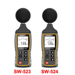 SNDWAY手持高精度噪音分貝計，SW523，SW524（含儲存+USB通訊）