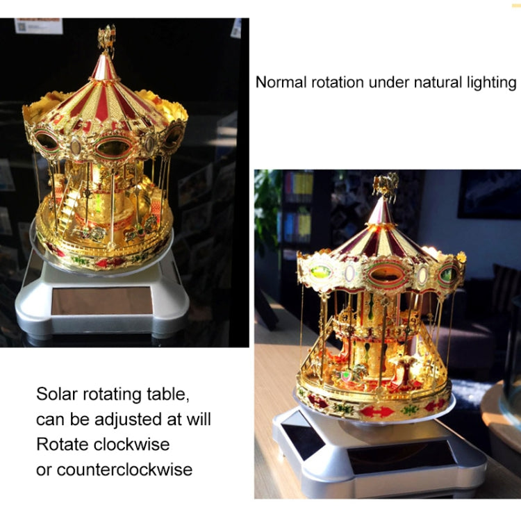 110*110*50mm 太陽能展示櫃自動旋轉底座360度轉盤項鍊手鍊手錶展示，TBD0155001101A, TBD0155001101B, TBD0155001101C, TBD0155001101D