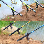 不鏽鋼釣魚支架投擲竿海竿手竿釣魚竿支架，B 灰色