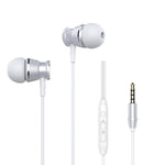 Langsdom M305 重低音耳機 3.5mm 入耳式金屬耳機帶高清麥克風 適用於小米 iPhone Samsung