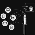 3.5mm 有線耳機 免提耳機 入耳式耳機帶麥克風 適用於小米 iPhone MP3 播放器 筆記型電腦