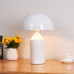 E14 LED Metal Mushroom Table Lamp Bedroom Decorative Table Lamp EU Plug, S Black, L Black, S White, L White, S Gold, L Gold
