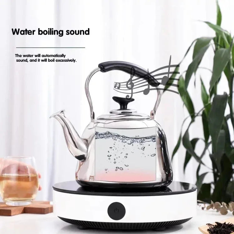 不鏽鋼哨子壺適用電磁爐家用經典鋼琴聲響無磁加熱水壺，1升，1.5升，2升，3升