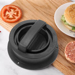 LsCook 漢堡肉餅壓模工具肉餅成型器，2件黑色