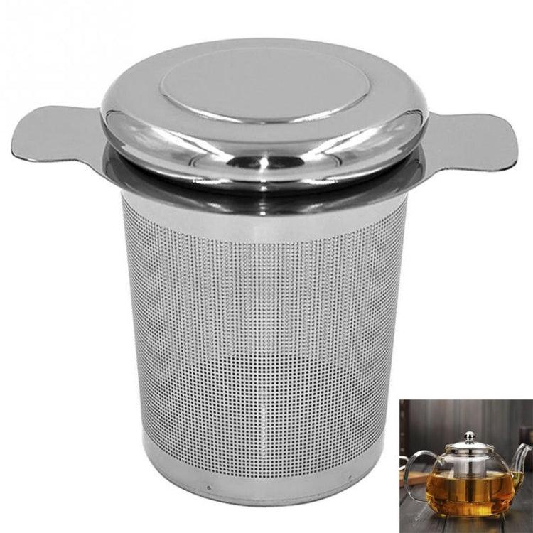 帶蓋不鏽鋼茶葉過濾器兼作滴水盤，不鏽鋼茶葉過濾器
