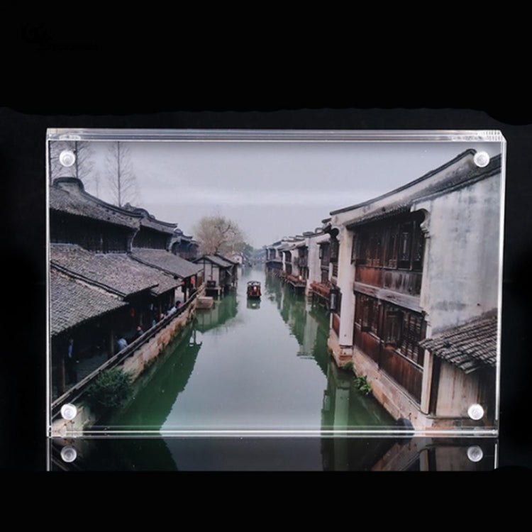 磁性亞克力透明長方形相框創意生日相框, 55x82mm, 60x90mm, 75x105mm, 89x128mm, 102x153mm, 128x178mm, 150x210mm, 254x203mm, 210x297mm