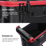 Thickened Multifunctional Folding Live Fish Box Fishing Bucket, 35 cm (with Handle without Side Pockets), 50 cm (with Handle and Side Pocket)
