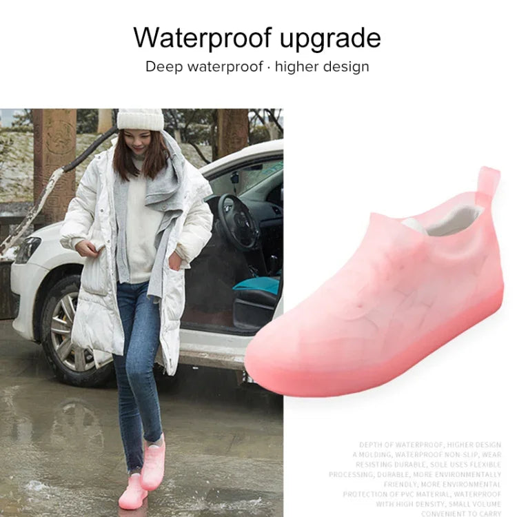 便攜雨靴防滑可重複使用防水 PVC 鞋套，31