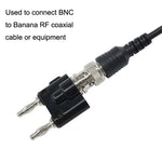 5 個 BNC 母頭轉雙香蕉插頭轉接器綁定公頭連接器，BNC 母頭轉雙香蕉公頭