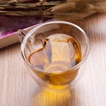 心形雙層玻璃杯耐熱透明茶杯