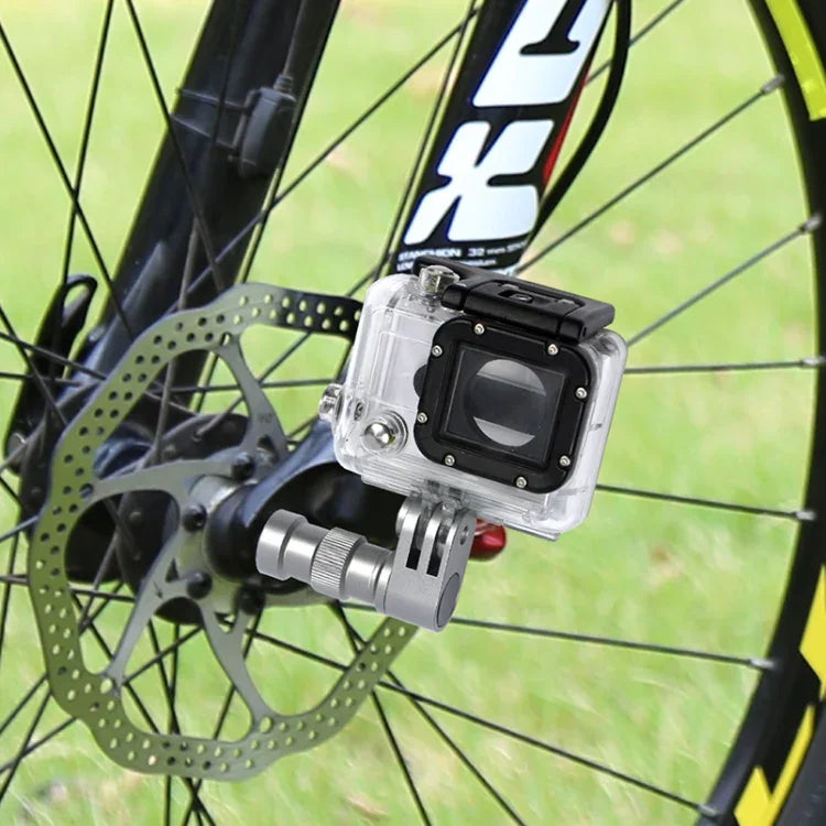 自行車輪軸支架，自行車延長固定支架，適用於GoPro、小米Yi等