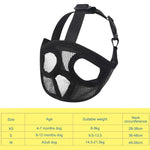 寵物鬥牛犬口罩寵物用品，全網罩版本，XXS，XS，S，M，L