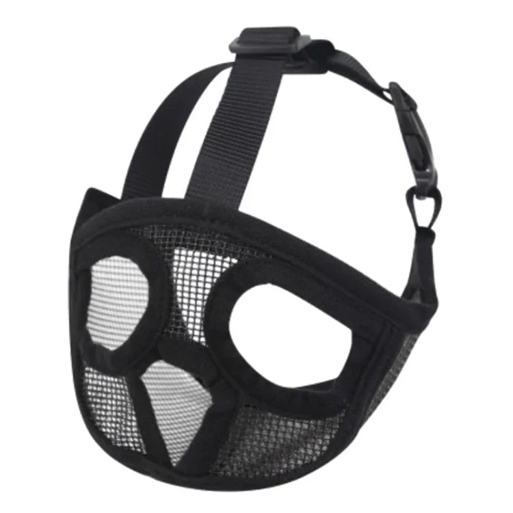 寵物鬥牛犬口罩寵物用品，全網罩版本，XXS，XS，S，M，L