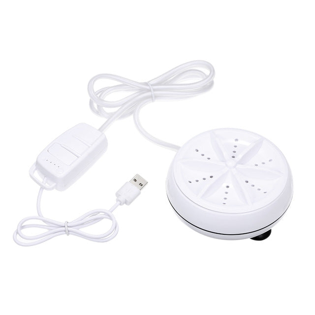 便攜迷你洗衣機 超聲波渦輪衣物迷你洗衣機附 USB 線 旅行方便，3 合 1，2 合 1