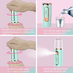 便攜迷你保濕噴霧器可充電美容消毒加濕器自動酒精噴霧器，保濕噴霧器