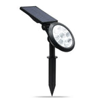 9 LED 太陽能花園燈 LED 戶外花園可調 IP65 防水燈，彩色變換，暖白光 + 白光