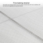 不鏽鋼折疊過濾器廚房工具排水家用伸縮蔬果籃，24x34x11厘米，18x27x11厘米