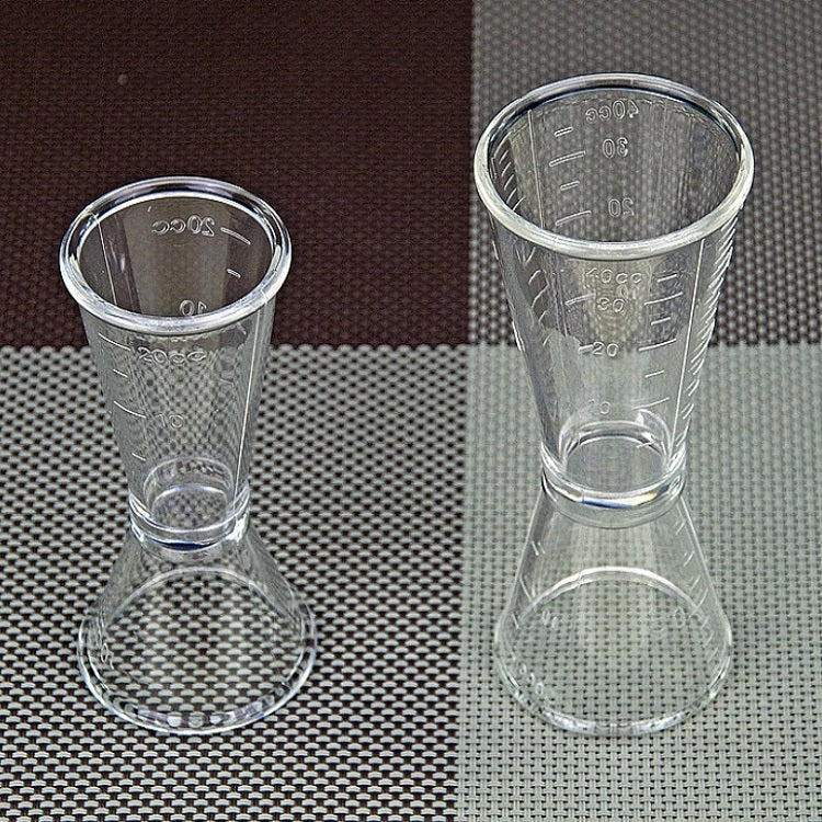 2件套PC小量杯雙頭刻度奶茶量杯盎司測量工具，大號