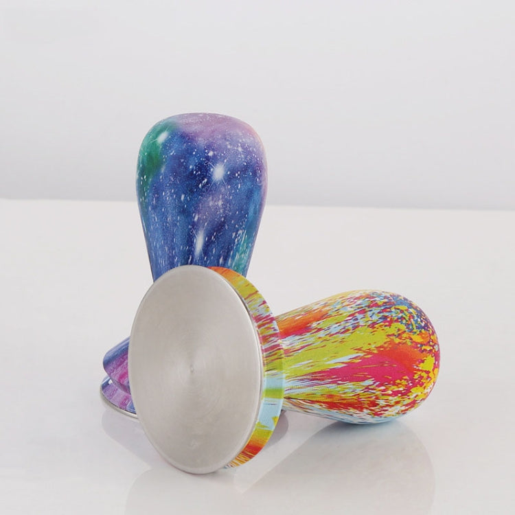 58mm 咖啡壓粉器彩色矽膠磨砂手柄咖啡錘304不鏽鋼壓粉器咖啡配件，星空色，奶白色