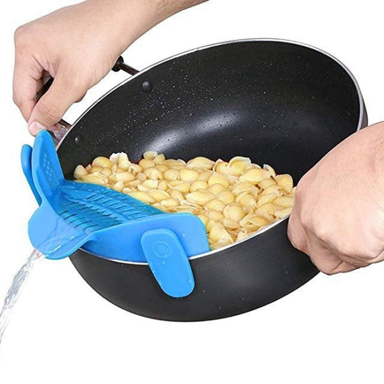 矽膠鍋濾夾 廚房鍋濾器 排水多餘液體 適用煮麵蔬菜炊具