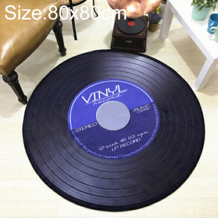 創意復古3D DVR錄影地毯圓形CD地墊家居裝飾客廳兒童臥室裝飾地毯，直徑60cm，直徑80cm，直徑100cm，直徑120cm，直徑160cm，直徑180cm