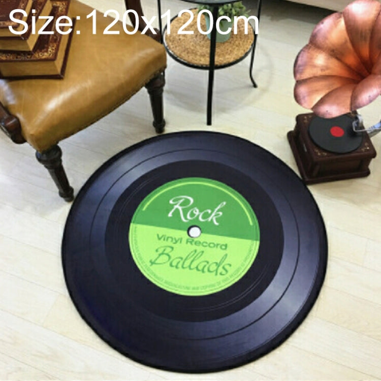 創意復古3D DVR錄影地毯圓形CD地墊家居裝飾客廳兒童臥室裝飾地毯，直徑60cm，直徑80cm，直徑100cm，直徑120cm，直徑160cm，直徑180cm
