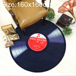 創意復古3D DVR錄影地毯圓形CD地墊家居裝飾客廳兒童臥室裝飾地毯，直徑60cm，直徑80cm，直徑100cm，直徑120cm，直徑160cm，直徑180cm